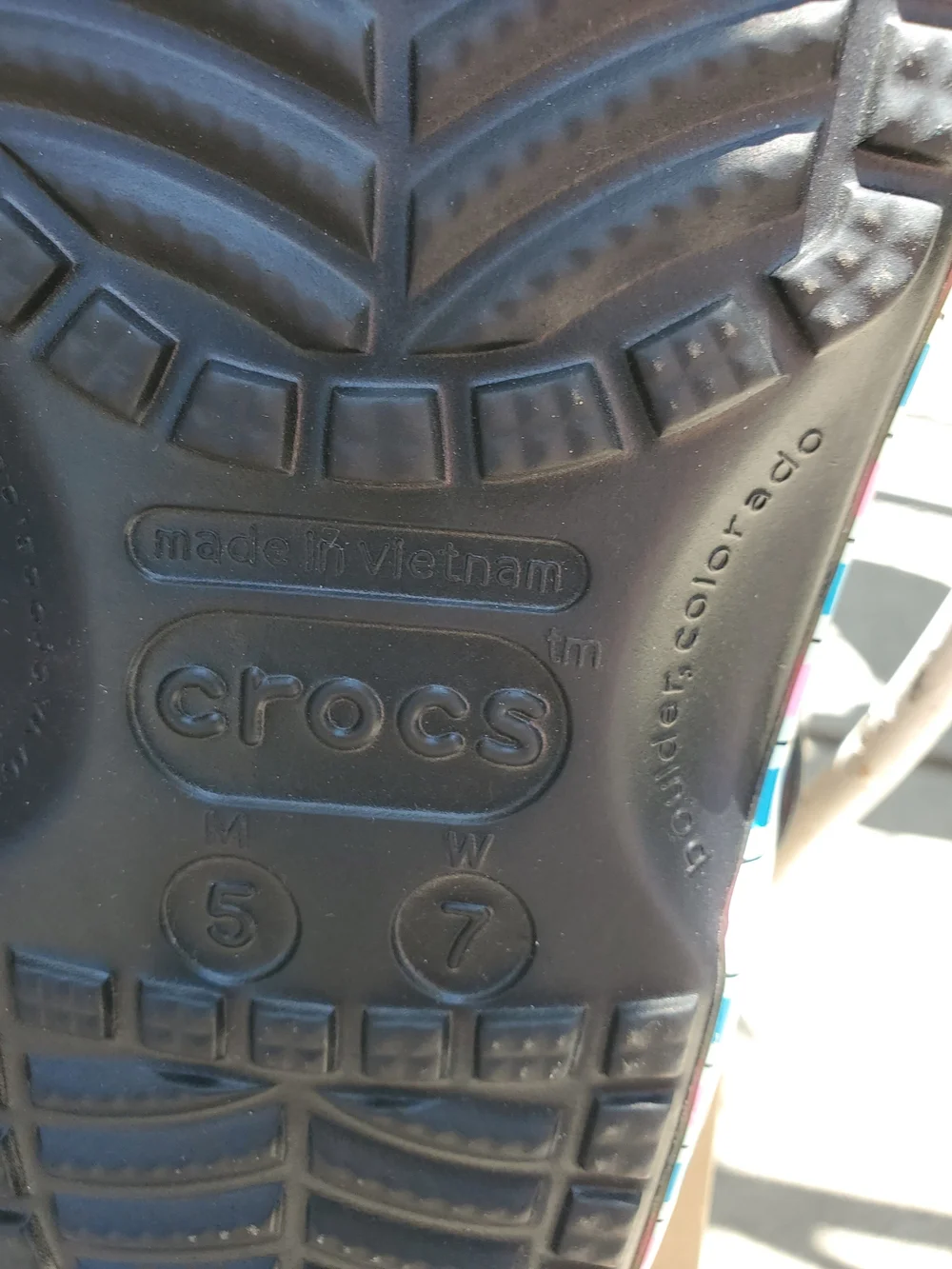 CROCS Disney Haunted Mansion Black Clog Sandals with Teal & Purple Cartoon Print - Picture 6 of 9